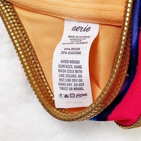 NWT Aerie Striped Push Up Underwire Bikini Swim Top 34B - Picture 5 of 5